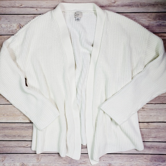 SOLD New Day Long Sleeve Open Front Knit Cardigan - Picture 2 of 8